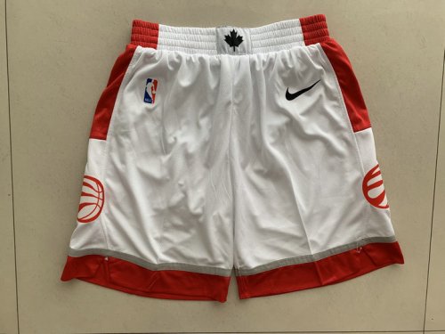 NBA Toronto Raptors shorts Blanc